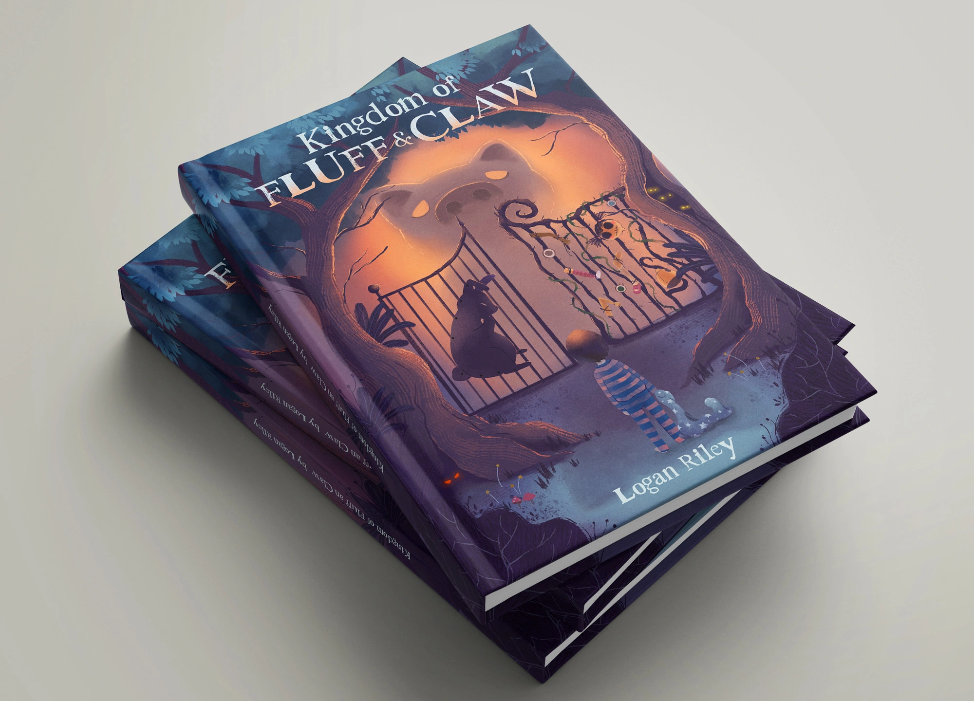 Kingdom of Fluff & Claw — cover illustration and design